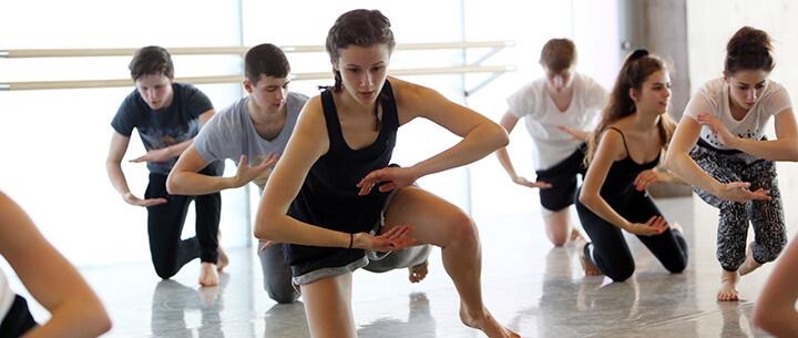 An image of young dancers in a class